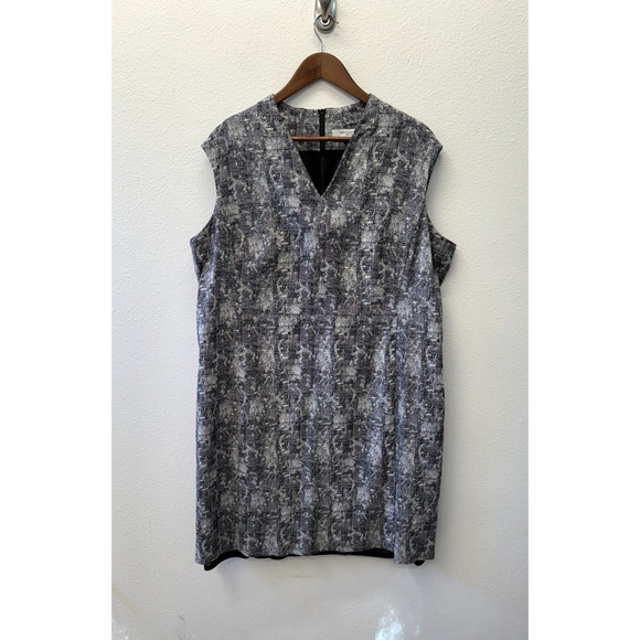 MM Lafleur Dresses & Skirts - MM. Lafleur Aditi Dress Womens Size 3X Black White Crackle Print Office Career